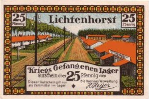 Lagergeld des Kriegsgefangenenlagers Lichtenhorst
