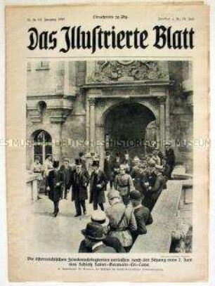 Wochenzeitschrift "Das Illustrierte Blatt" u.a. zur Beisetzung Rosa Luxemburgs