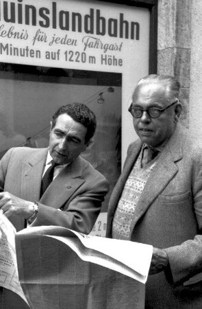 Freiburg: Gordon Cooper und Verkehrsdirektor Ernst