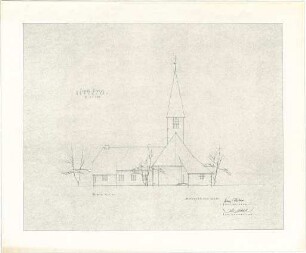 Gsaenger, Gustav; Brückenau (Bayern); Ev. Kirche - Nordseite (Ansicht)