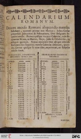 Calendarium romanvm