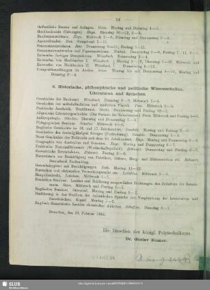 6. Historische, philosophische und politische Wissenschaften. Literaturen und Sprachen