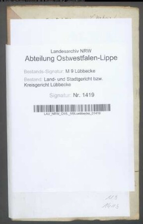 Erblasser: Vieker, Marie Charlotte, geb. Viet: