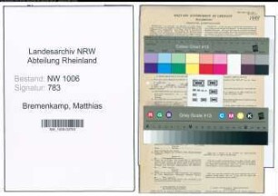 Entnazifizierung Matthias Bremenkamp , geb. 09.07.1893 (Landwirt)