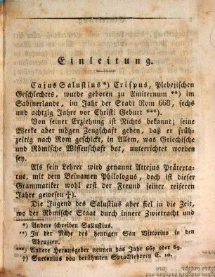 Cajus Salustius Crispus, 1. Die Verschwörung des Catilina