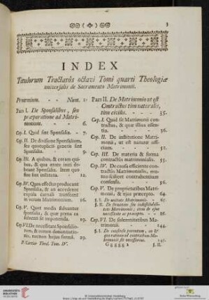 Tomi Quarti. Tractatus Octavus de Sacramento Matrimonii