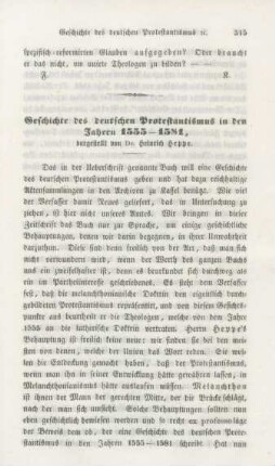315-352 Geschichte des deutschen Protestantismus in den Jahren 1555-1581