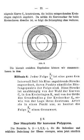§ 2. Der Hauptsatz für konvexe Polygone.