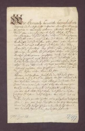 Gültverschreibungen von Einwohnern zu Oberweier (Amt Bühl) gegen das Kloster Schwarzach