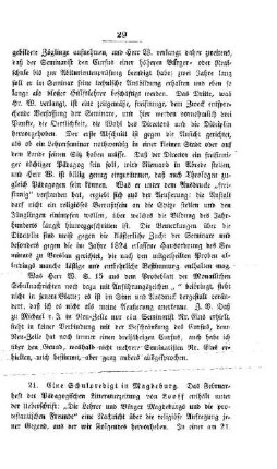 Eine Schulpredigt in Magdeburg