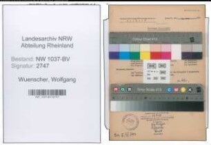 Entnazifizierung Wolfgang Wuenscher , geb. 30.04.1910 (Regierungsrat)