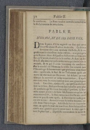 Fable II. D'un roi, et de ses deux fils.