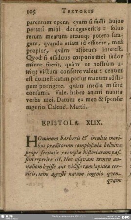 Epistola XLIX.