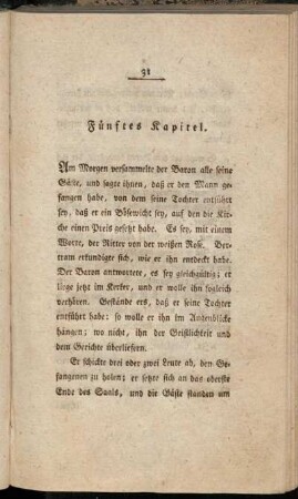 Fünftes Kapitel. - Sechstes Kapitel.
