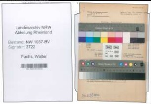 Entnazifizierung Walter Fuchs , geb. 04.07.1899 (Kassendirektor)