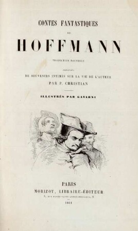 Contes fantastiques de Hoffmann : Traduction nouvelle