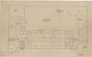 Gsaenger, Gustav; München, Türkenstr. 68; Türken- Schule, Wiederaufbau - Grundriss EG