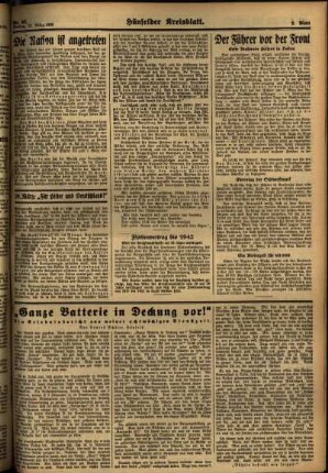 Zweite Ausgabe vom Freitag, den 13. März 1936.