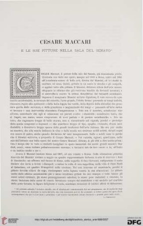 1: Cesare Maccari e le sue pitture nella sala del senato