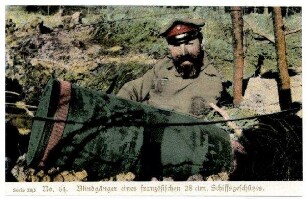 Serie Nr. 23/5 Nr. 64: Blindgänger eines französischen 28ctm Schiffsgeschützes