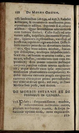 De Morbis Internis Et De Febribus In Genere - Febris Intermittens