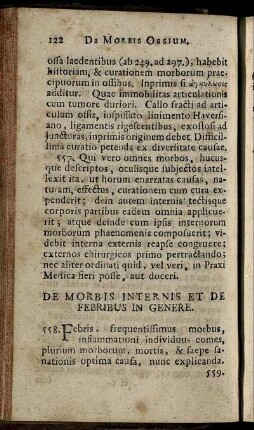 De Morbis Internis Et De Febribus In Genere - Febris Intermittens