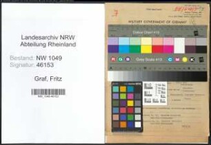 Entnazifizierung Fritz Graf , geb. 05.04.1909 (Kaufmaennischer Leiter)