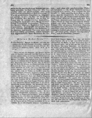 Zigeuner im Herodot, oder neue Aufschlüsse über die Ältere Zigeuner-Geschichte, aus griech. Schriftstellern von D. Johann Gottfr. Hasse. Königsberg, b. Göbbels u. Unzer, 1803. 46 S. gr. 8.
