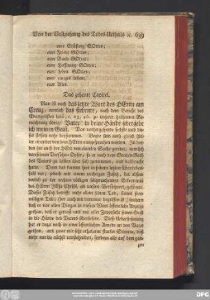 Das zehente Capitel.