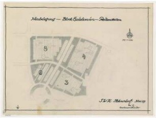 Belegungspläne Epiphanien (Originale) - Neubelegung Südwestkirchhof Stahnsdorf - Feld 3,4,8,9 Reihenstellen
