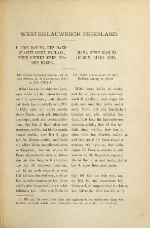 Bloemlezing uit oud-, middel-, en nieuwfriesche geschriften : Met glossarium, 1