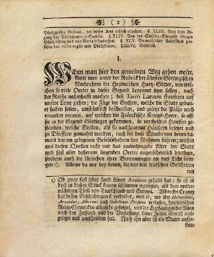 Zeit- und Geschicht-Beschreibung der Stadt Göttingen : worin derselben Civil- Natur- Kirchen- und Schul-Historie, aus verschiedenen alten Urkunden, auch andern sichern Nachrichten umständlich vorgetragen wird, 1. Mit einer Vorrede und unpartheyischen Betrachtungen über die älteste Nachrichten von Göttingen und der Göttingischen Gegend