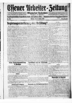 Essener Arbeiter-Zeitung. 1919-1926