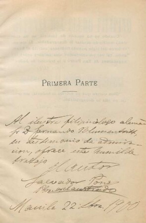 Primera parte. [Defensa imparcial del clero filipino]
