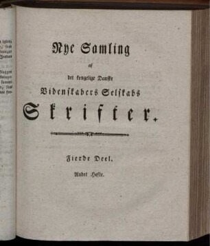 Andet Hefte