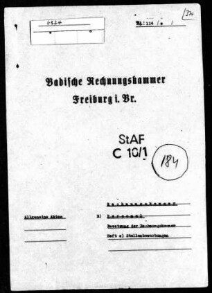 Personelle Besetzung der Rechnungskammer