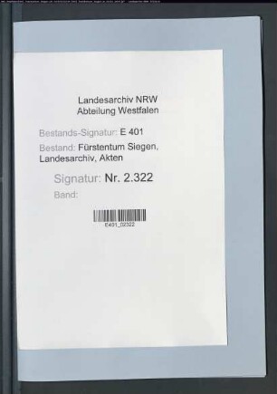 Kohlenregister bzw. Kohlenrechnung der Ämter Hilchenbach, Ferndorf und Freudenberg (zusammengestellt durch den Oberförster Balthasar de Jardin)