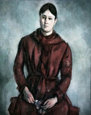 Bildnis von Frau Cézanne in rotem Kleid / Madame Cézanne en rouge