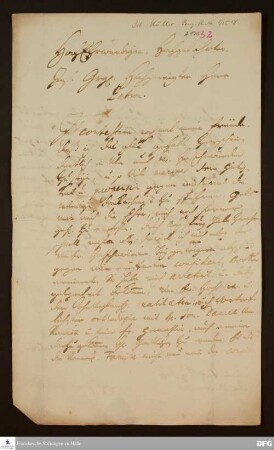 Brief von Johann Jacob Müller an August Hermann Francke.