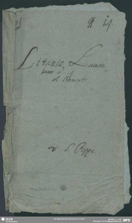 Litanies - Mus.3610-E-2a : V (4), Coro, orch - g
