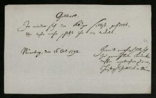 Christoph Gottlieb von Murr, Nürnberg, 16.10.1792