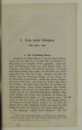 I. Rom unter Königen 753-510 v. Chr.
