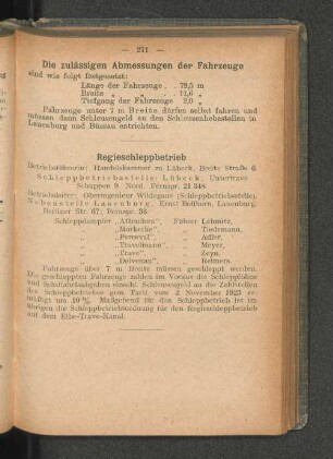 Die zulässigen Abmessungen der Fahrzeuge