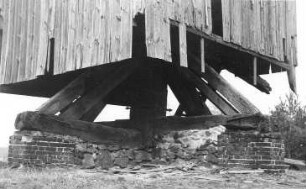 Baruth/Mark-Merzdorf. Bockmühle, ruinös, Detail