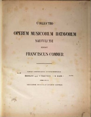 Collectio operum musicorum batavorum saeculi XVI. 11