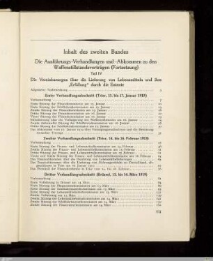 Inhalt des zweiten Bandes