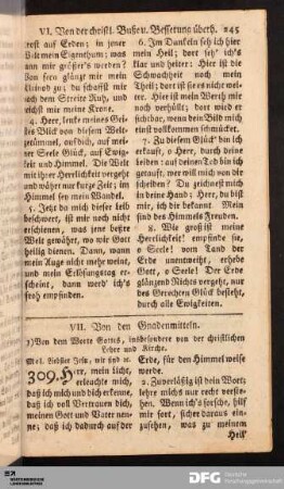 VII. Von den Gnadenmitteln.