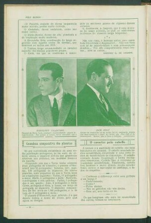 Rodolpho Valentino [e] Jack Holt