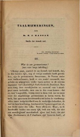 Magazijn van Nederlandsche taalkunde : tijdschrift ter praktische beoefening der Nederlandsche taal. 3. 1849