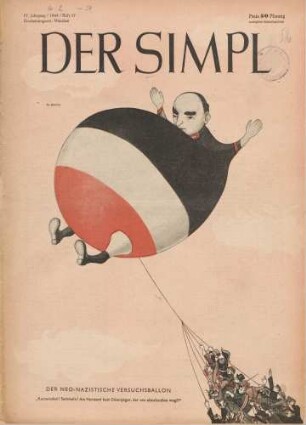 "Der neo-nazistische Versuchsballon"